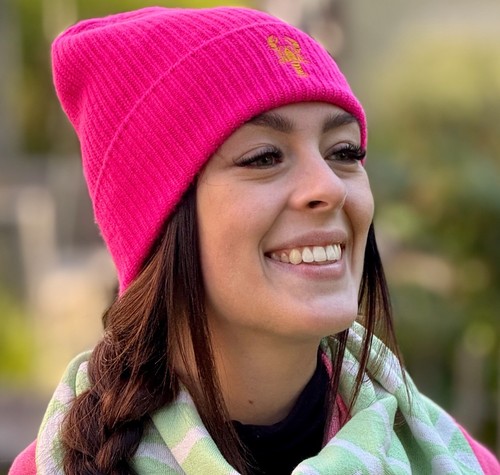 Berretto donna cuore gemello