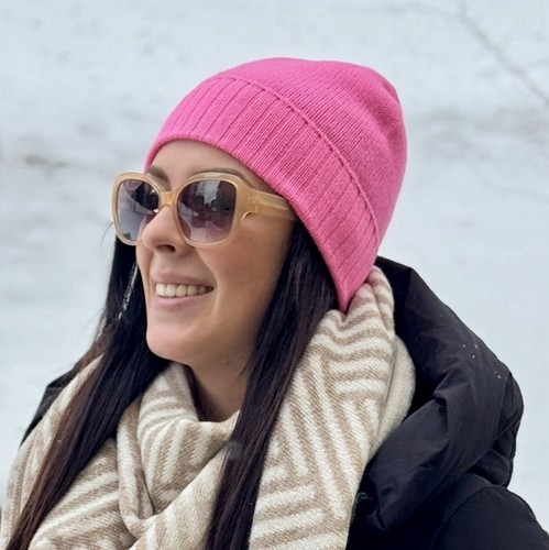 Berretto donna cuore gemello